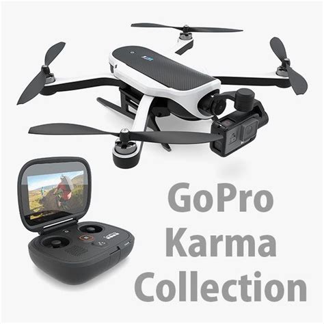 gopro karma drone gopro hero   model  ds fbx obj max