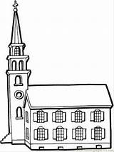 Church Coloring Pages Building Printable Buildings Colouring Color Clipart Tower Little Cliparts Colour Library Online Print Drawing Books Skip Main sketch template