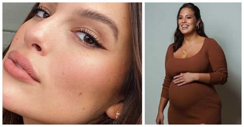 ashley graham reveals how much weight she s gained in pregnancy