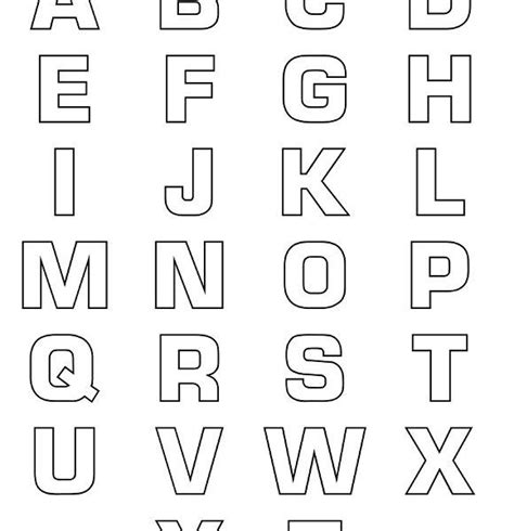 printable alphabet bubble letter outlines pinteres  alphabet