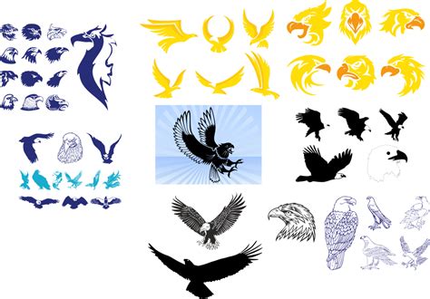 Tribal Wing Tattoos Vector Art Collection Free Vector Cdr