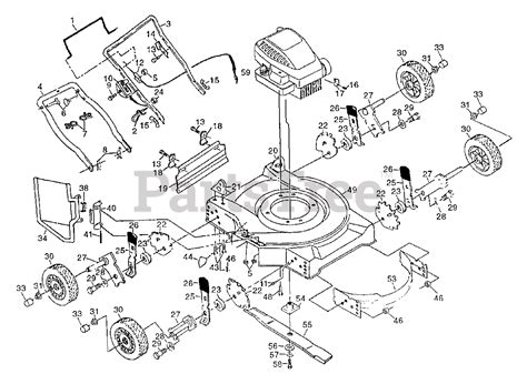 poulan pro pp  poulan pro walk  mower assembly parts lookup  diagrams partstree