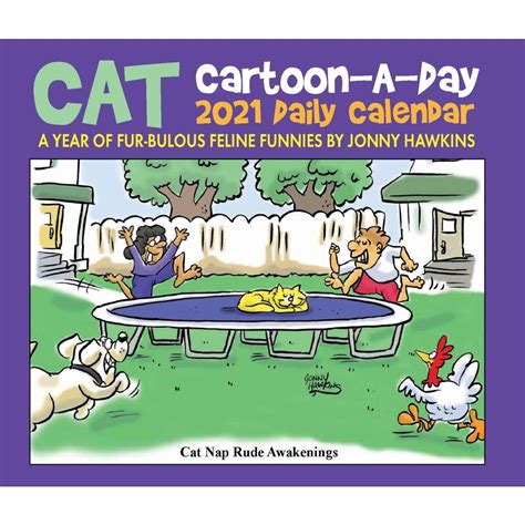cat cartoon a day desk calendar