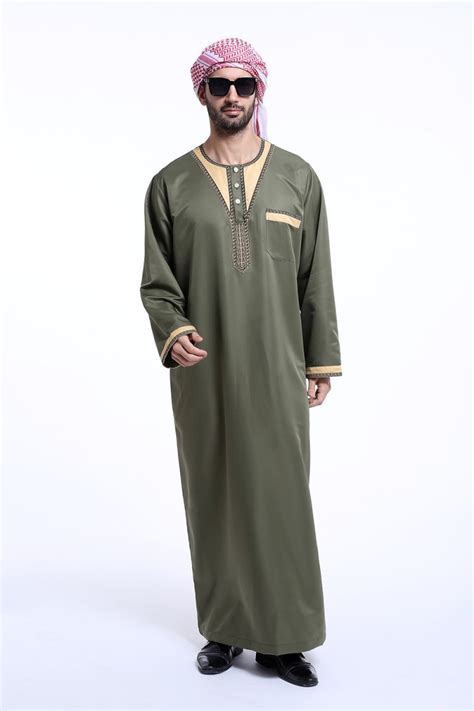 High Quality Muslim Islamic Clothing For Men Arabia Abaya Plus Size