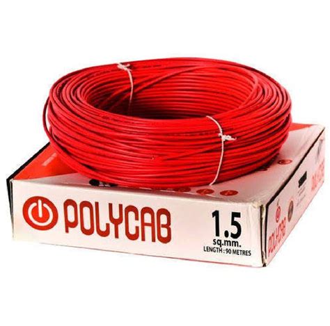 sqmm polycab house wire  rs  roll  electricals id