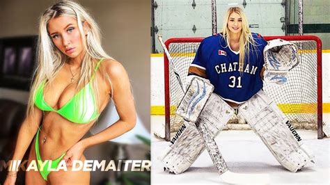 mikayla demaiter world s sexiest hockey goalie top fitness models