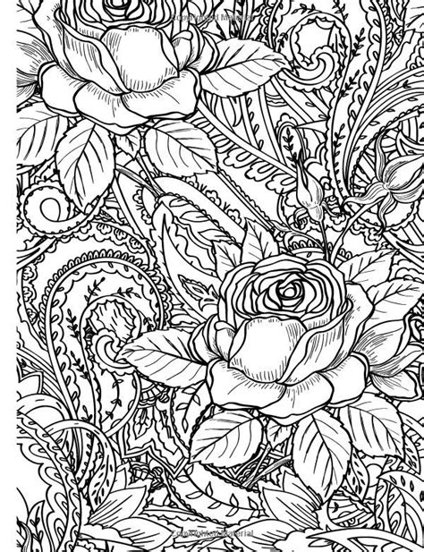 271 best rose art coloring pages images on pinterest