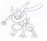 Greninja Pokemon Coloring Pages Mega Colouring Printable Ash Sketch Deviantart Comments Pokemone Template Search sketch template