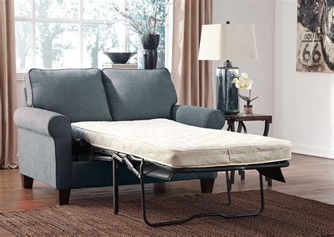 zeth denim twin sofa sleeper  ashley  coleman furniture