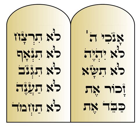 printable ten commandments tablets printable templates