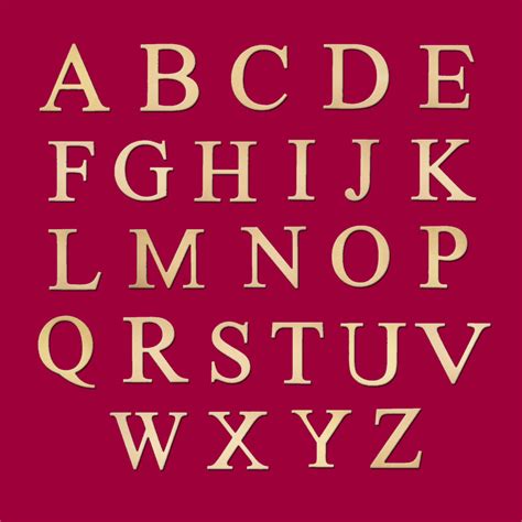 6 Times New Roman Capital Letters Unfinished Diy Wood Craft Cutout To