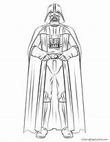 Coloring Vader Darth Print Pages Getcolorings sketch template