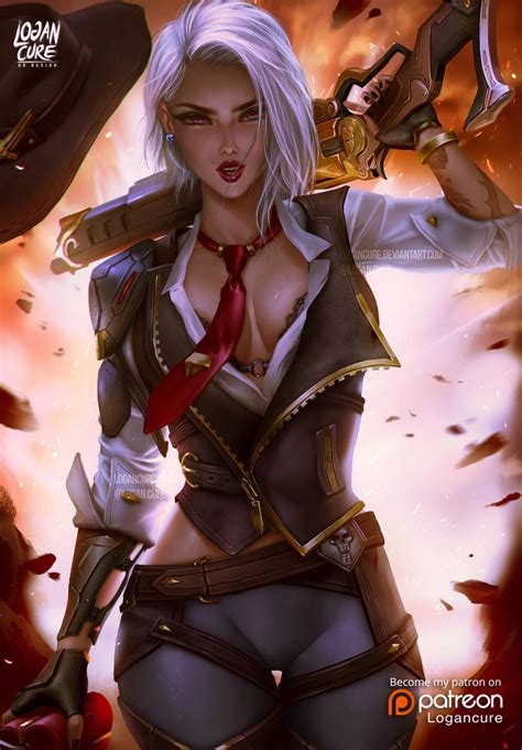 ashe overwatch by logancure on deviantart overwatch wallpapers