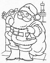 Santa Coloring Town Christmas Claus Coming Pages Getcolorings Print Color sketch template