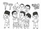 Mewarnai Upin Ipin Paud Aneka Macam Berbagai Temukan sketch template