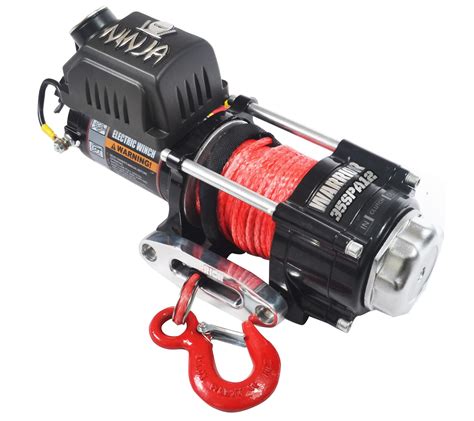 ninja  electric winch synthetic rope  volt atvutvtrailer winch winches