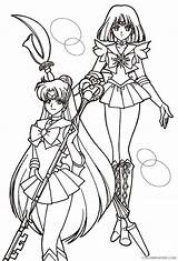Sailor Coloring4free Usagi Saturn Crystal Scouts Draw Sailormoon Visitar Getdrawings Colorluna Chibi sketch template