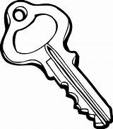 Key Clipart Clip Library Outline sketch template