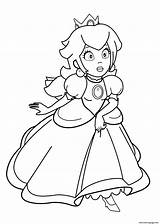 Coloriage Peach Supermario Princesse Dessin Daizy Imprimer Ausmalbilder Prinzessin Malvorlage Birthdays Bowser Yoshi sketch template