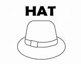 Hat Coloring Hats Pages sketch template