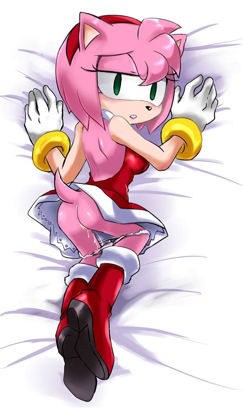 rule 34 after sex amy rose anthro ass black nose black skin boots breasts clothes cum cum in