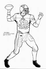Brady Tom Coloring Pages Printable Quarterback Kids Drawing Football Print Patriots Color Sheets Bengals England Adults 2008 Dolphins Name Popular sketch template
