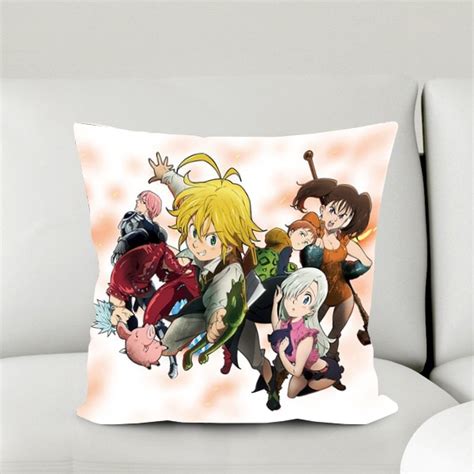 The Seven Deadly Sins Anime Characters 45 45cm Square Pillow Case