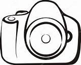 Camera Symbol Outlines Stock Vector Illustration Depositphotos sketch template