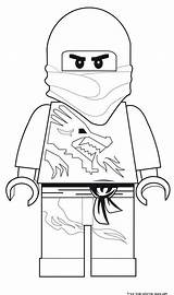 Ninjago Coloring Lego Pages Printable sketch template