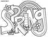 Coloring Spring Pages Printable Adult Doodle Word Alley Print Printables Tulip Words Kids Color Orig Colorings Getcolorings Hard Getdrawings sketch template