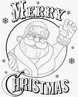 Christmas Merry Santa Drawing Clipart Coloring Pages Color Kids Xmas Claus Printable Card Fun Drawings Kindergarten Cute Teenagers Actives Simple sketch template