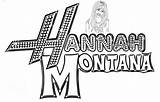 Hannah Montana Coloring Kids Netart sketch template