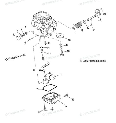 polaris atv  oem parts diagram  carburetor  amh  options partzillacom