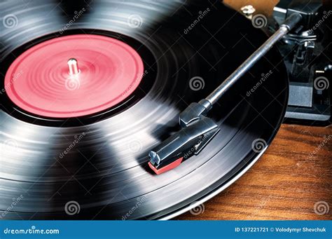vynil player  disk stock image image  obsolete