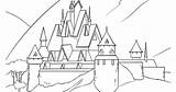 Frozen Arendelle Castle Coloring sketch template