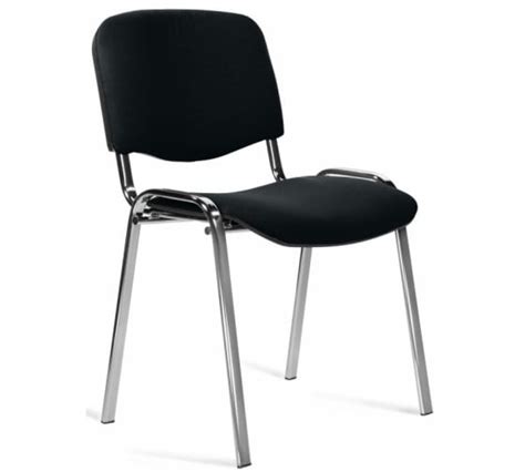 Офисный стул easy chair Изо С 11 черный ткань металл хромированный
