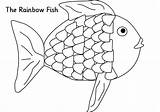 Fish Rainbow Coloring Pages Printable Template Drawing Kids Colouring Trout Preschool Sparklebox Ict Cartoon Colour Outline Print Clipart Kid Cute sketch template
