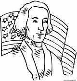 Washington George Coloring Pages President Usa Flag United States War Kids Revolutionary Independence Drawing First Patriots Printable Behind Independencia Color sketch template