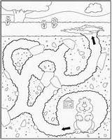 Burrow Clipart Underground Burrowing Clip Hole Groundhog Cliparts Rabbit Laberintos Para Preescolar Fichas Library Niños Personal Kids sketch template