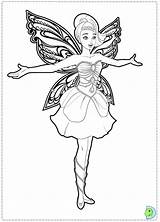 Barbie Fairy Coloring Mariposa Dinokids Princess Close Print sketch template