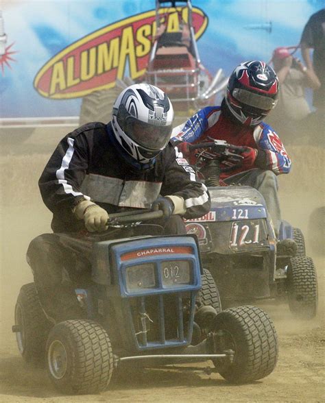 lawn mower racing   red neck rally lawn mower racing tractor idea racing
