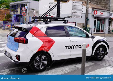 tomtom street view camera car mapping roads editorial image image  road roof