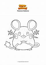 Dedenne Supercolored Ausmalbilder Colorare Kapu Bisharp Riki Malvorlage Pokémon Sprites sketch template