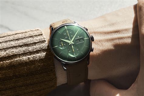 introducing junghans meister chronoscope green dial specs price