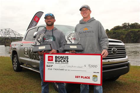 annual toyota bonus bucks owners event   place  pickwick lake  october anglers