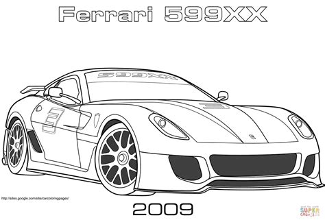 ferrari xx coloring page  printable coloring pages