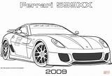Ferrari Coloring Pages 599xx Printable sketch template