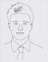 Coloring Celebrity Josh Hutcherson Digital sketch template