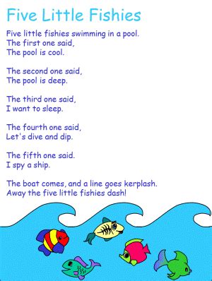 fishies kindergarten songs ocean theme preschool