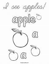 Coloring Apples Cursive Built California Usa sketch template